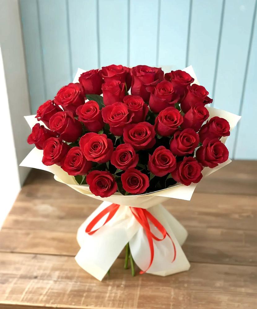 Букет 29 Красных роз в Поселок дачного хозяйства Жуковка