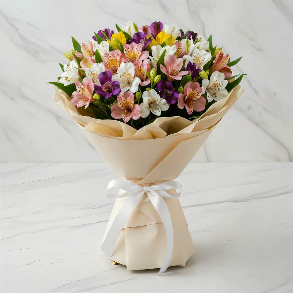 Букет цветов из: Альстромерии в Поселок дачного хозяйства Жуковка