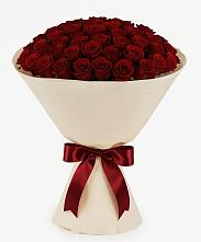 Букет 101 Бордовая роза Блэк Бакарра в Поселок дачного хозяйства Жуковка