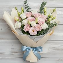 Букет цветов из:  Лизиантусы #REPLACE_PRED# Поселок дачного хозяйства Жуковка