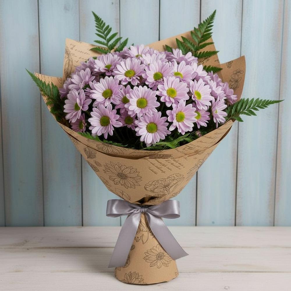 Букет цветов из: Хризантемы в Поселок дачного хозяйства Жуковка