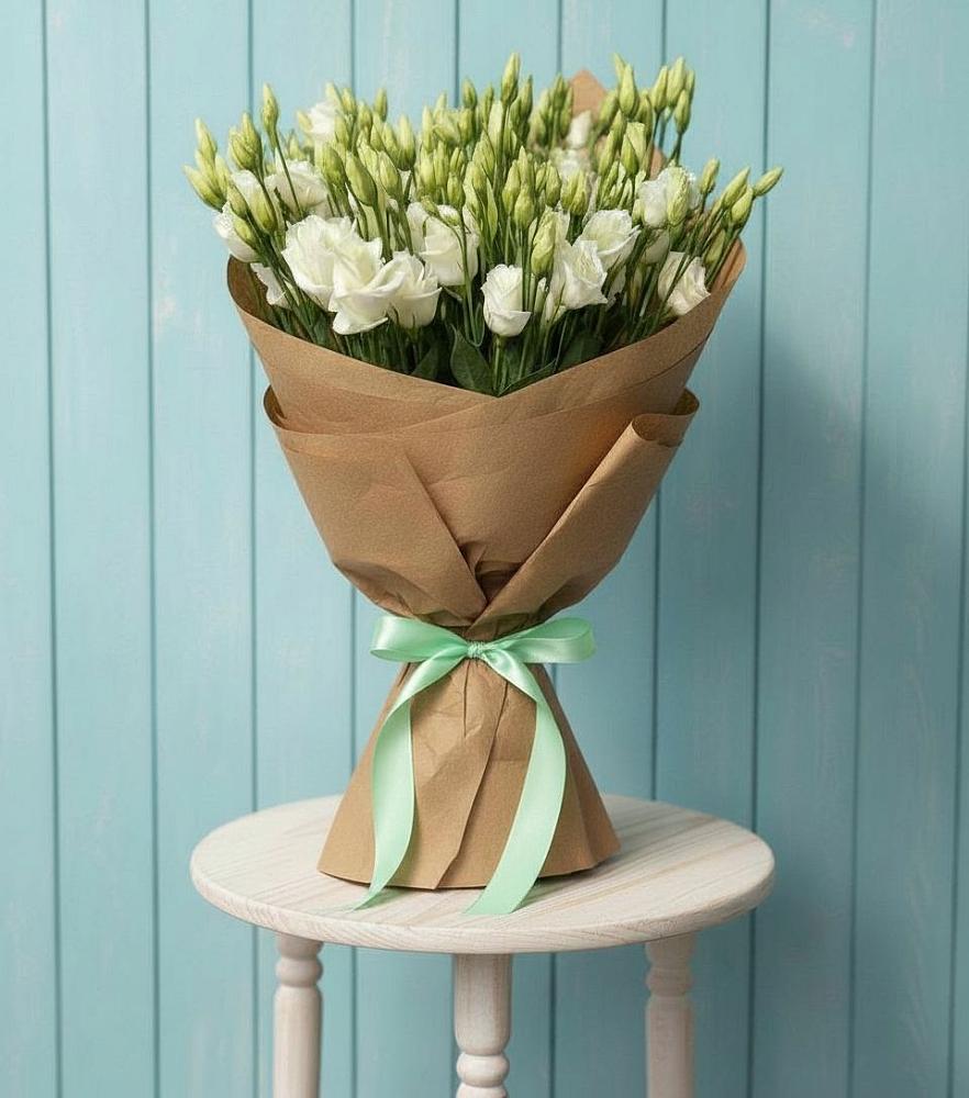 Букет цветов из: Лизиантусы в Поселок дачного хозяйства Жуковка