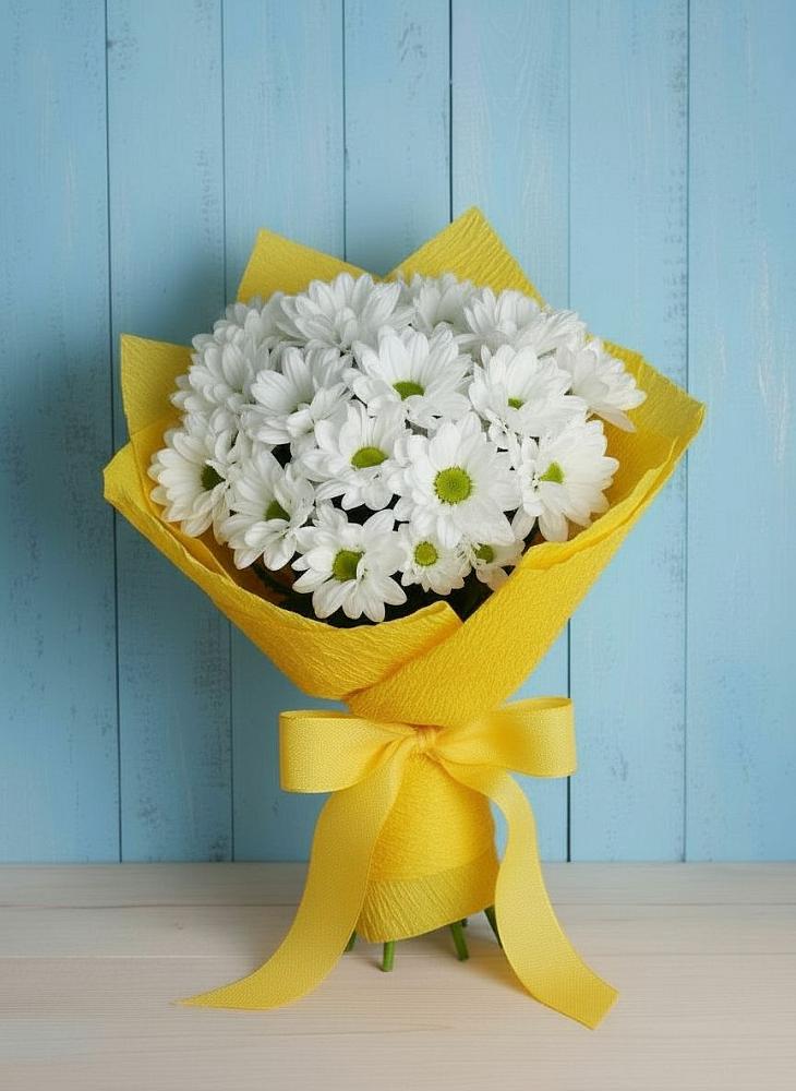 Букет цветов из: Хризантемы в Поселок дачного хозяйства Жуковка