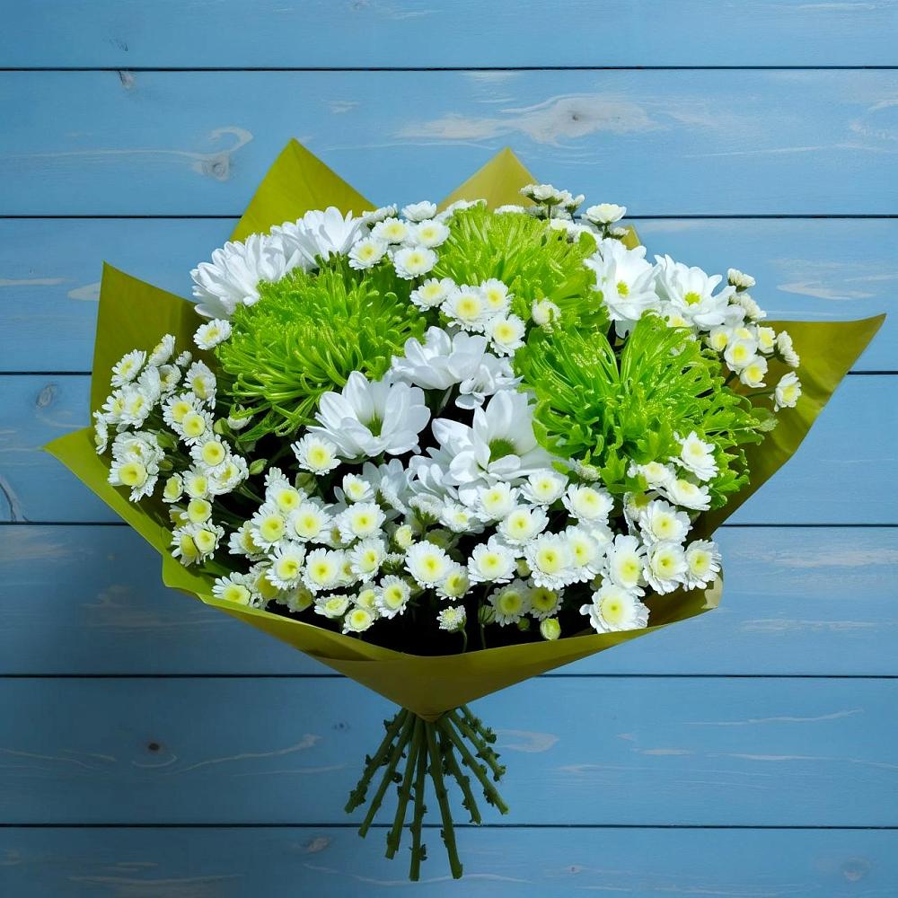 Букет цветов из: Хризантемы в Поселок дачного хозяйства Жуковка