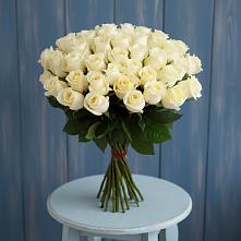 Букет 51 Белая роза Эдлесс Лав #REPLACE_PRED# Поселок дачного хозяйства Жуковка