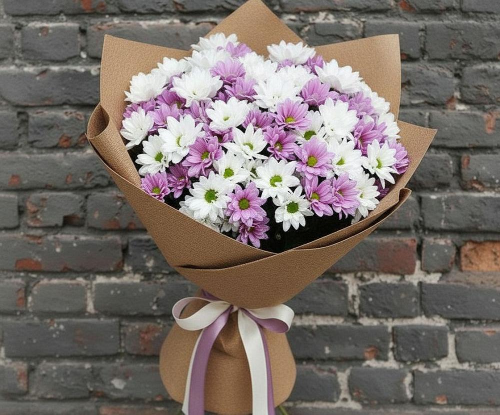 Букет цветов из: Хризантемы в Поселок дачного хозяйства Жуковка