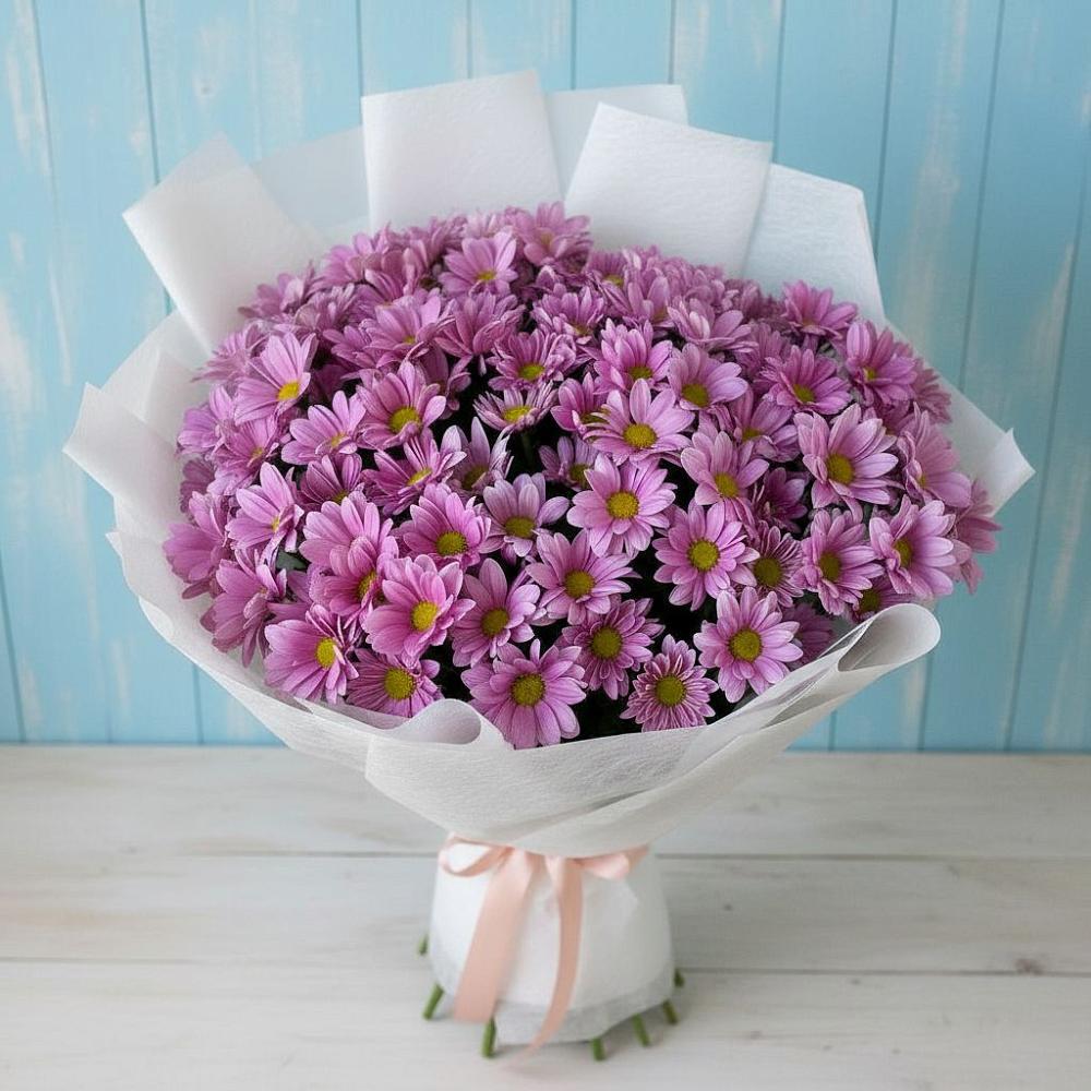 Букет цветов из: Хризантемы в Поселок дачного хозяйства Жуковка