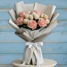 Букет цветов из:  Розы #REPLACE_PRED# Поселок дачного хозяйства Жуковка
