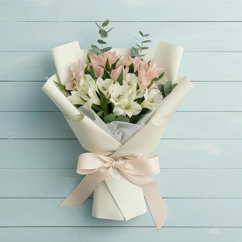 Букет цветов из: Альстромерии в Поселок дачного хозяйства Жуковка