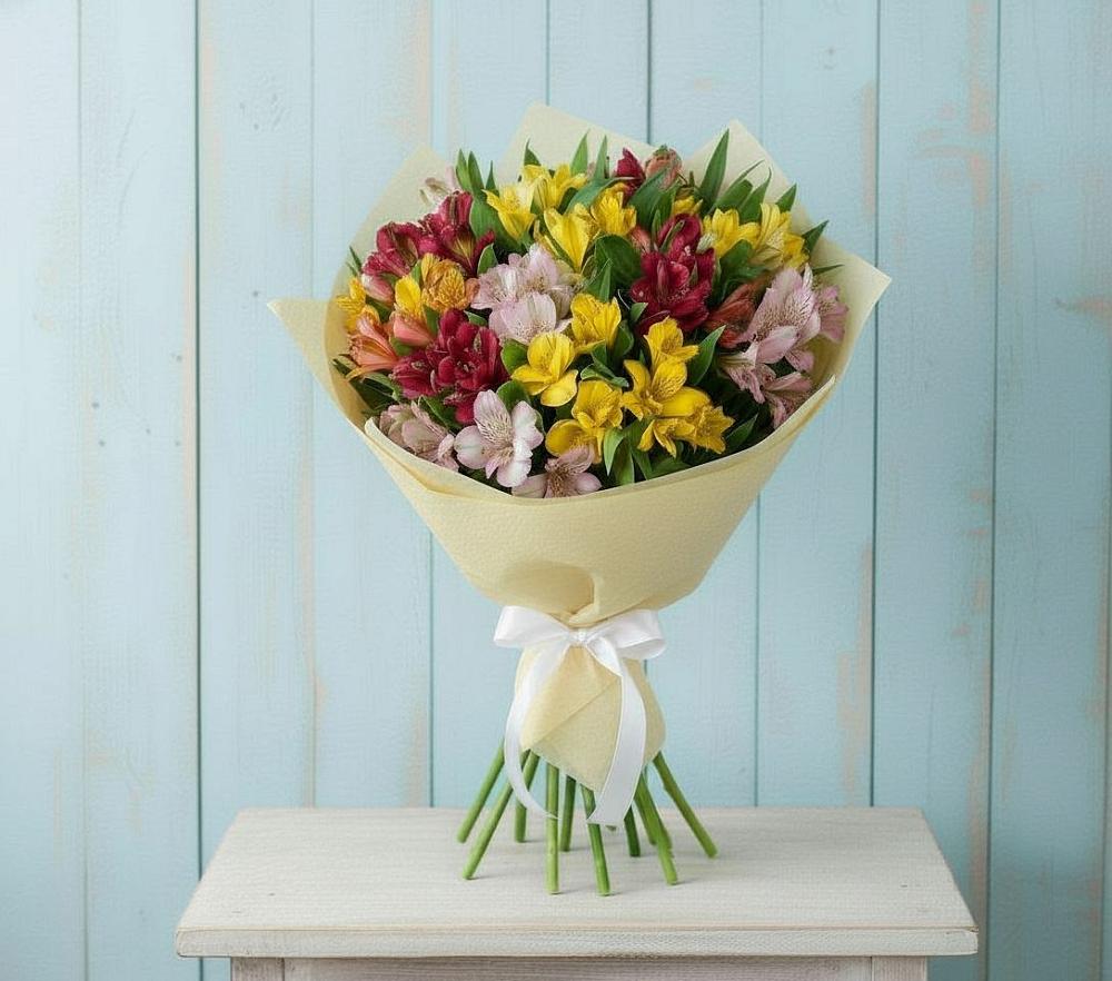 Букет цветов из: Альстромерии в Поселок дачного хозяйства Жуковка