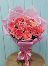 Букет 15 Розовых роз Равель в Поселок дачного хозяйства Жуковка